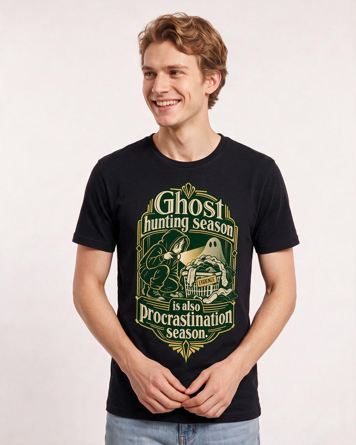 Halloween Black T-Shirt for Men – Halloween Theme Graphic Tee product image 1