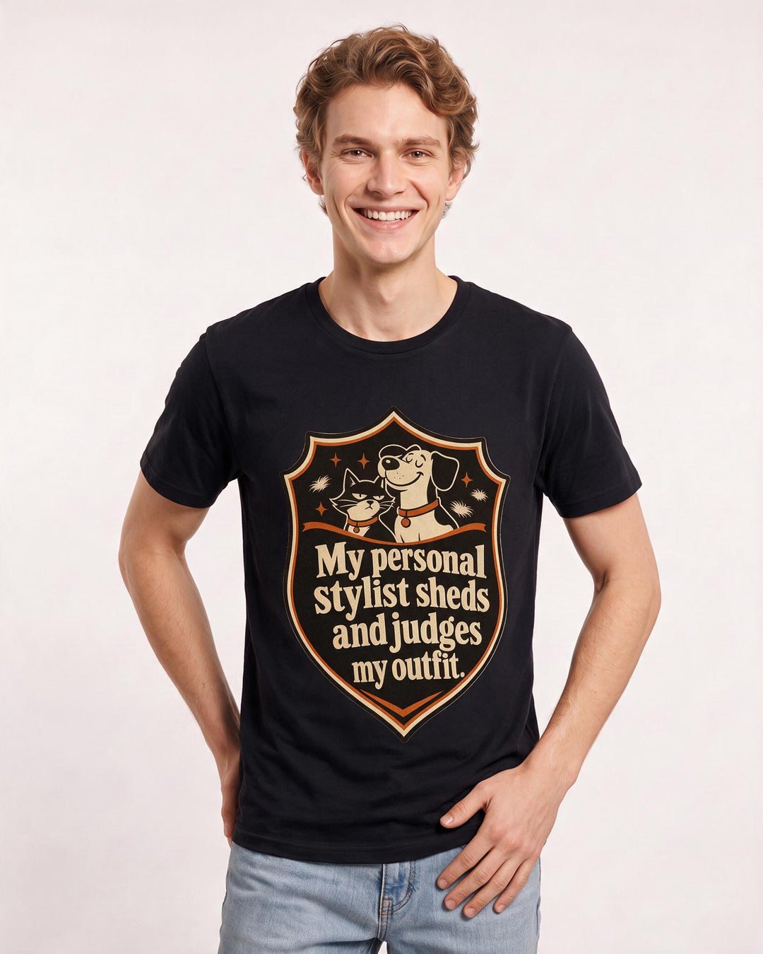 Graphic Men's Black T-Shirt - My personal stylist sheds and judges my product image 3