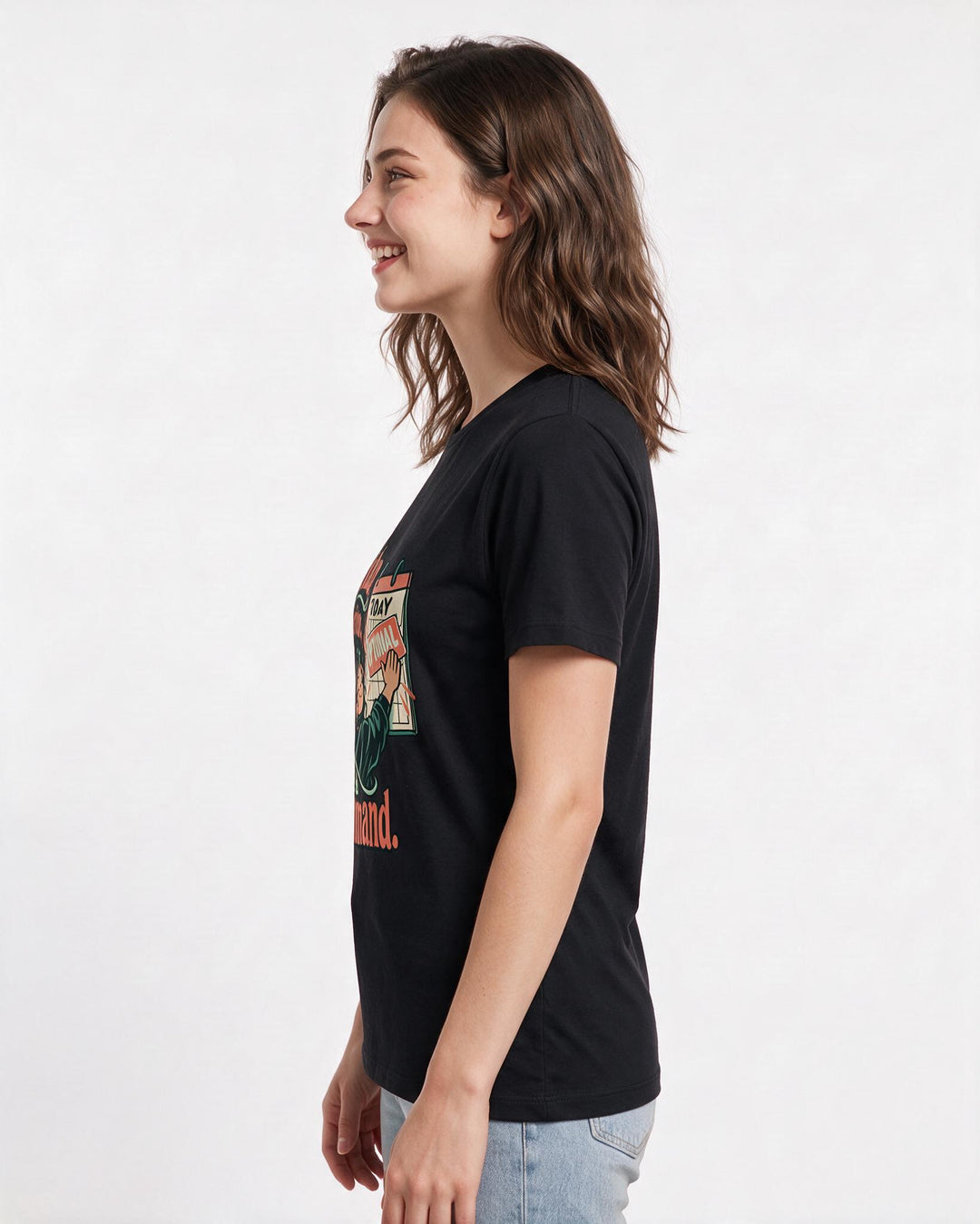 Neurodiversity Black T-Shirt for Women – Everyday Expression Graphic Tee product image 2