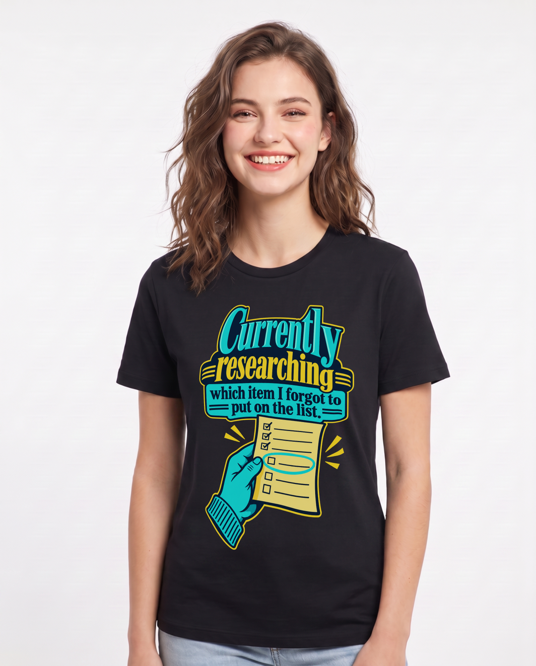 Meme Black T-Shirt for Women – Everyday Expression Graphic Tee product image 3