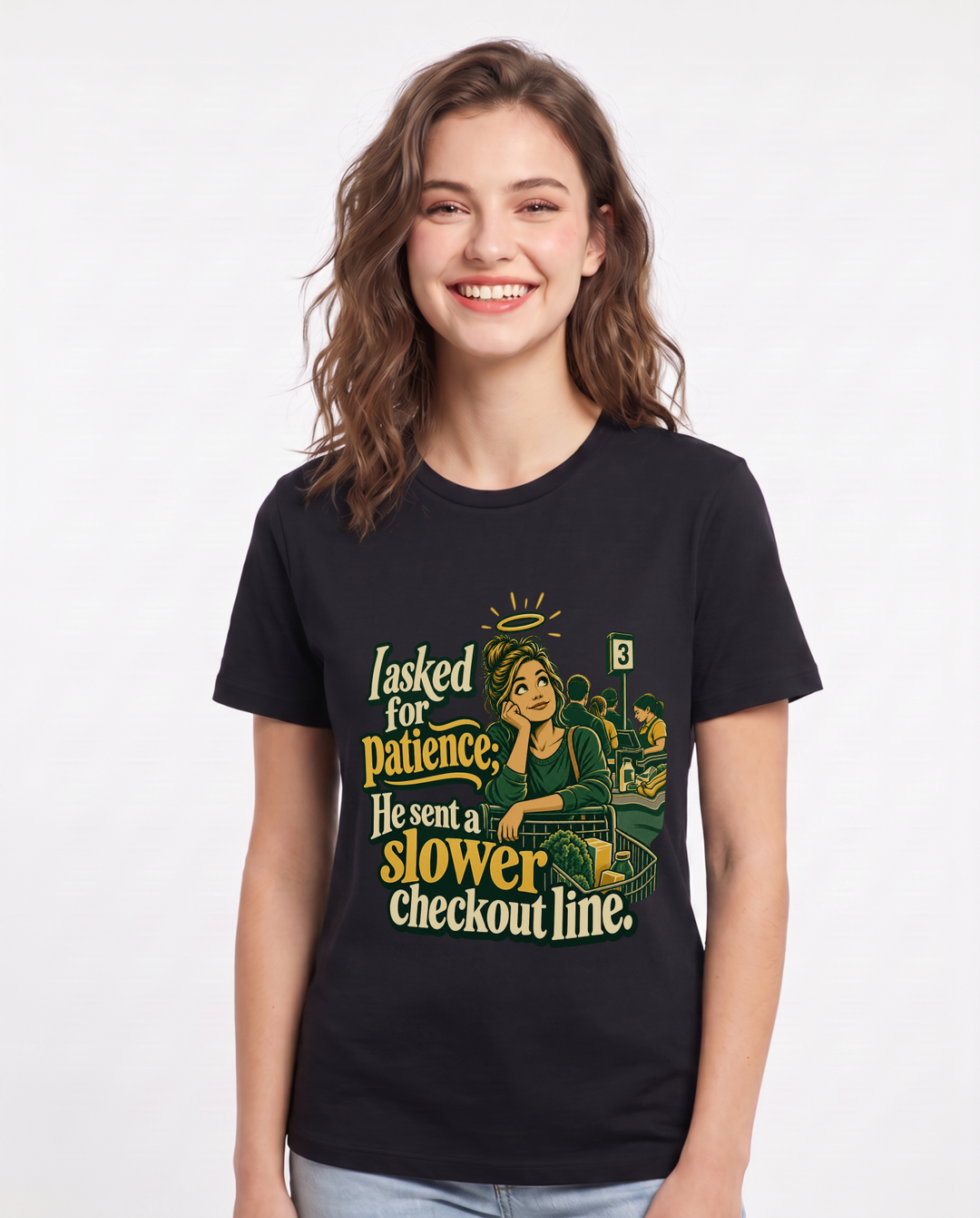 Christian Faith Black T-Shirt for Women – Everyday Expression Graphic Tee product image 3