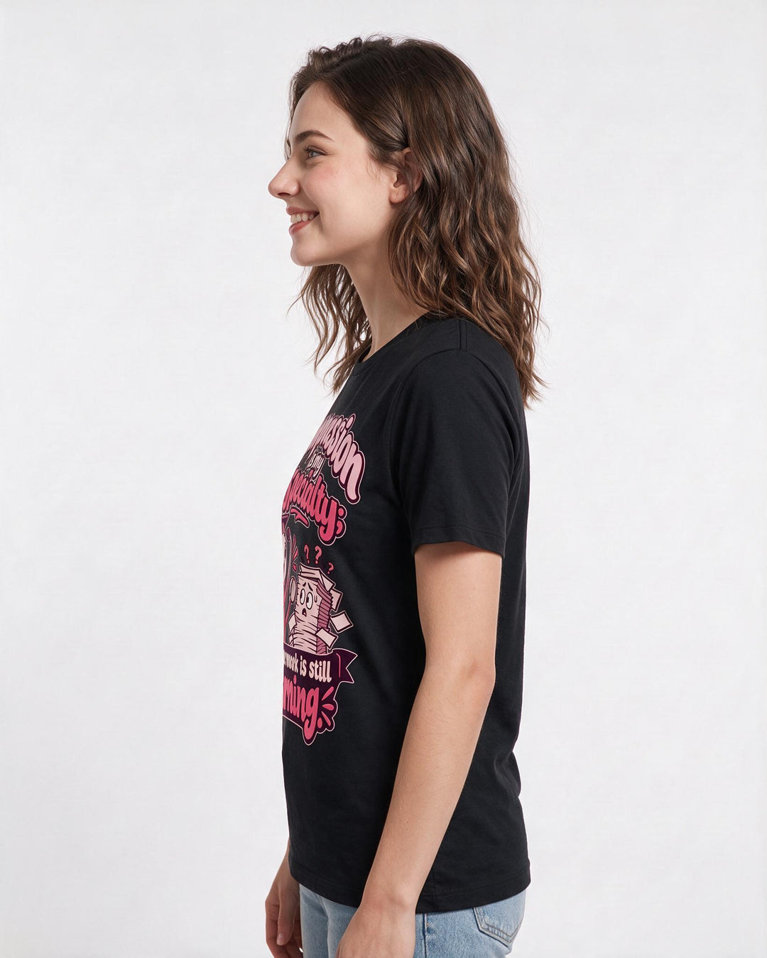 Nurse Black T-Shirt for Women – Nursing Life Graphic Tee product image 2
