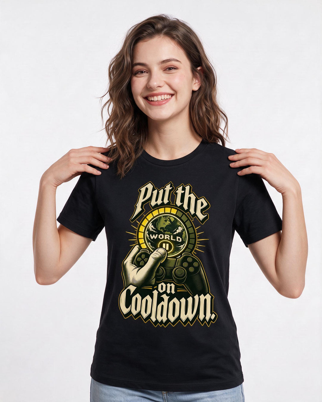 Gaming Black T-Shirt for Women – Game Night Graphic Tee product image 1