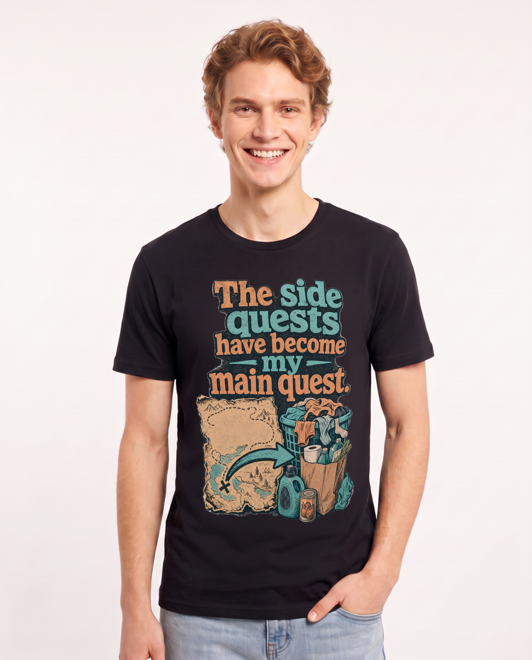 Gaming Black T-Shirt for Men – Game Night Graphic Tee product image 3