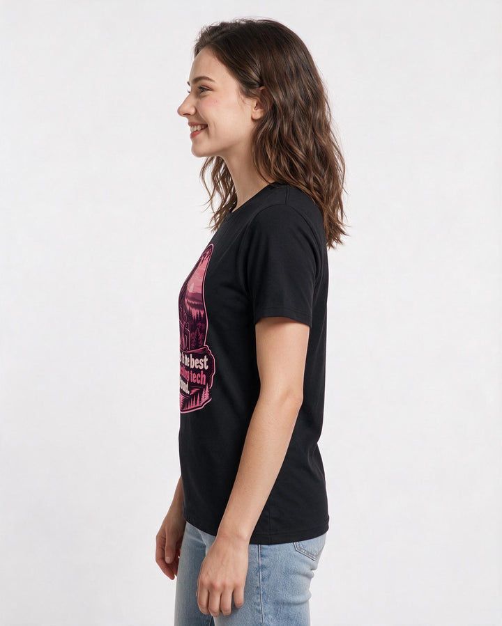 Hunting Black T-Shirt for Women – Everyday Expression Graphic Tee product image 2