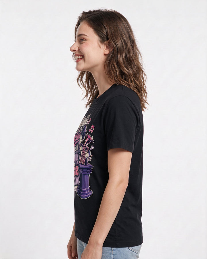 Neurodiversity Black T-Shirt for Women – Everyday Expression Graphic Tee product image 2