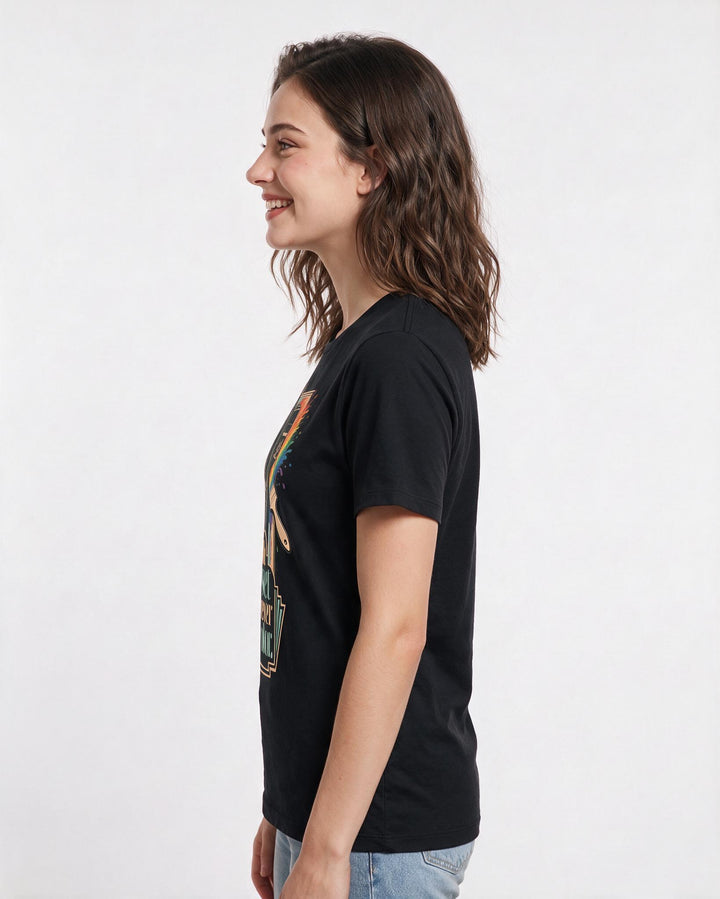Pride Women's Black T-Shirt – The closet was never my color. product image 2