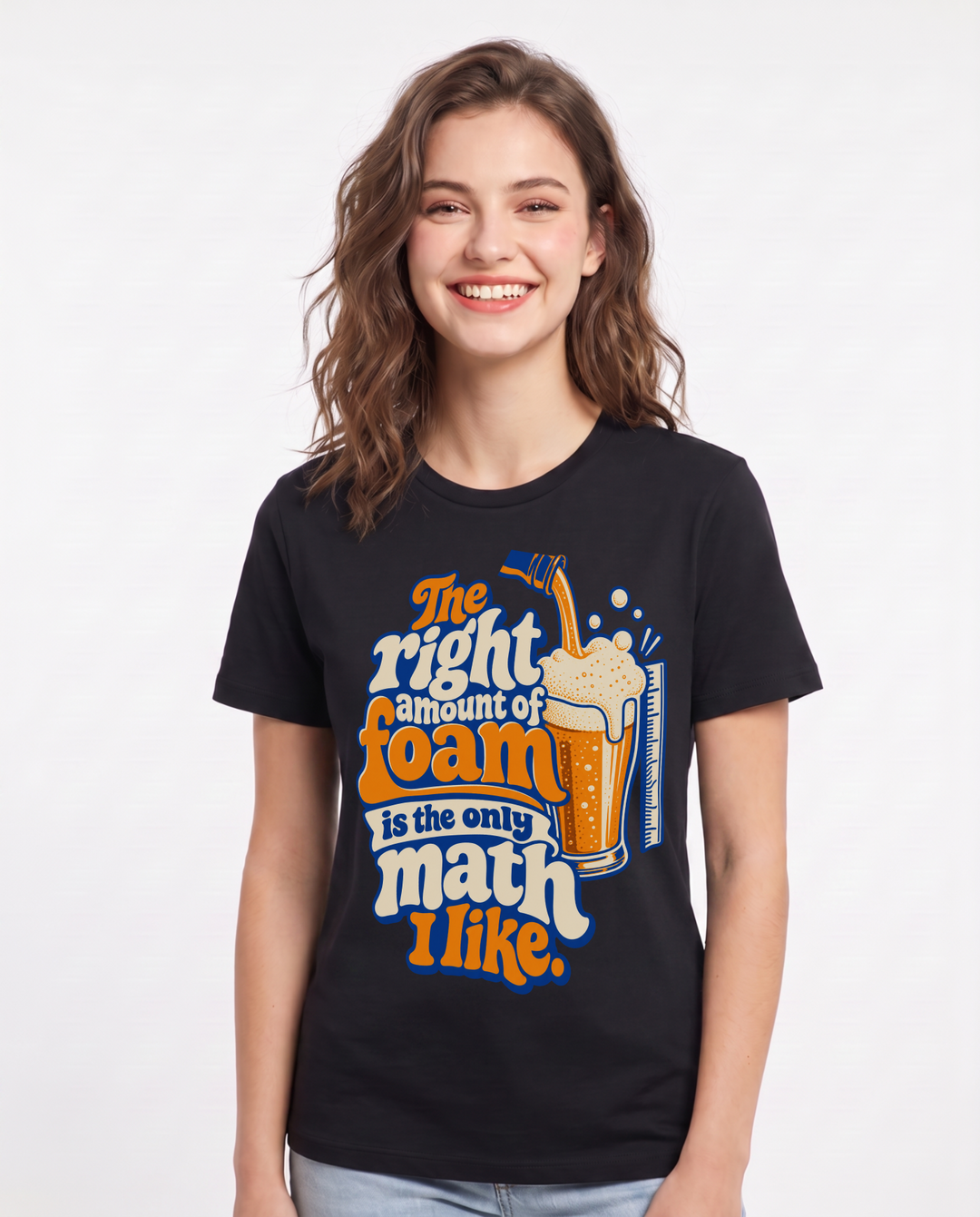 Beer Black T-Shirt for Women – Everyday Expression Graphic Tee product image 3