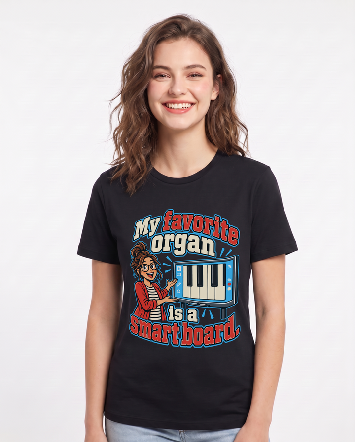 Teacher Black T-Shirt for Women – Everyday Expression Graphic Tee product image 3