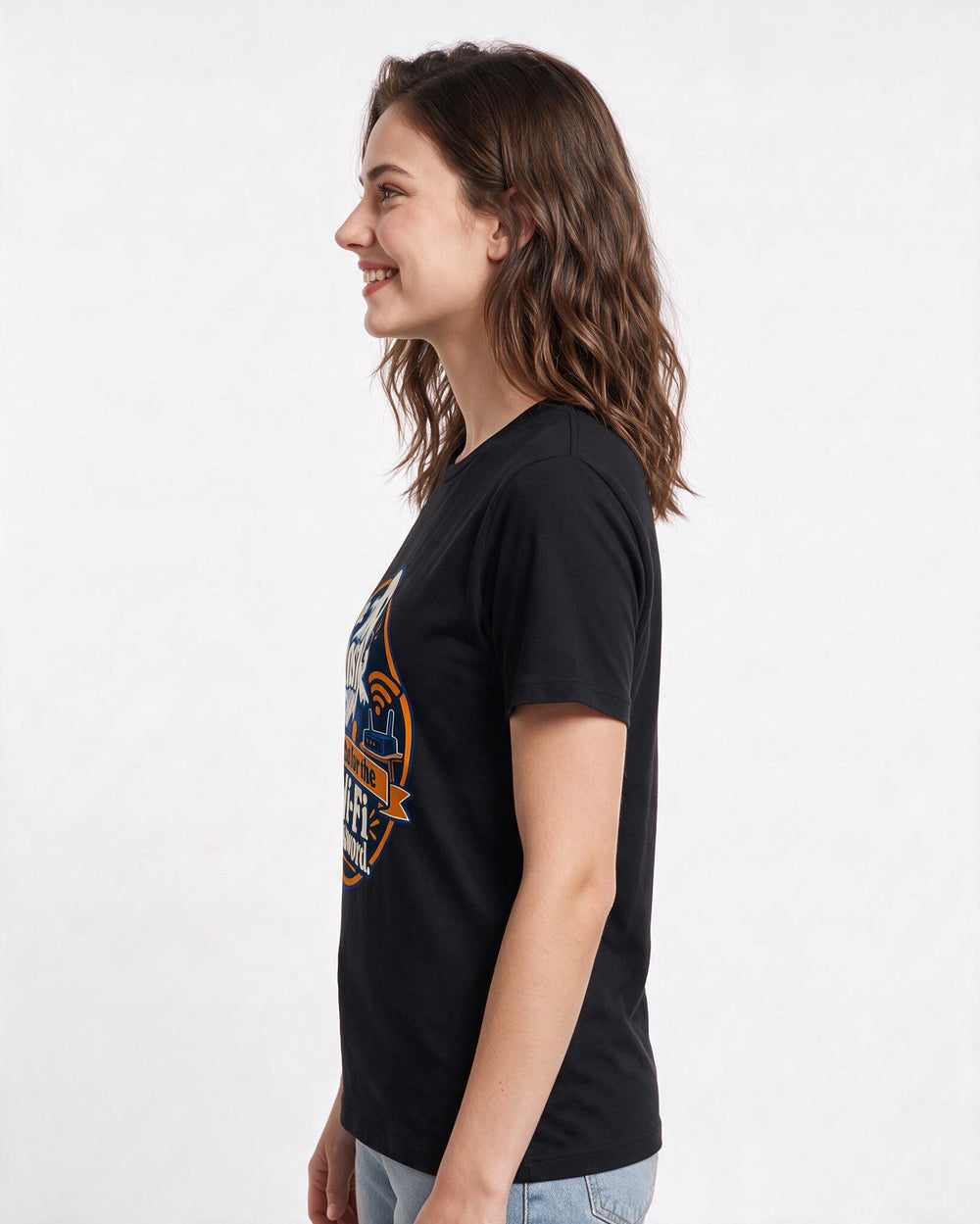 Halloween Black T-Shirt for Women – Halloween Theme Graphic Tee product image 2