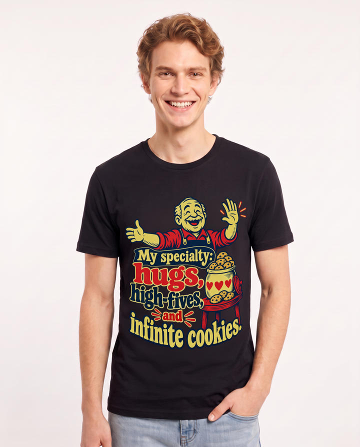 Mom Black T-Shirt for Men – Everyday Expression Graphic Tee product image 3