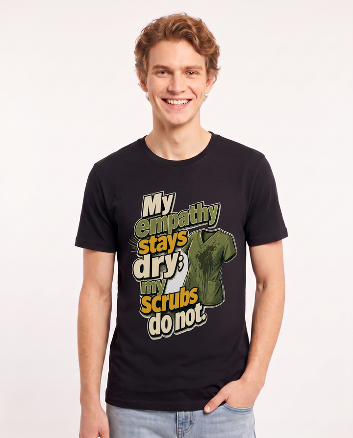 Nurse Black T-Shirt for Men – Nursing Life Graphic Tee product image 3