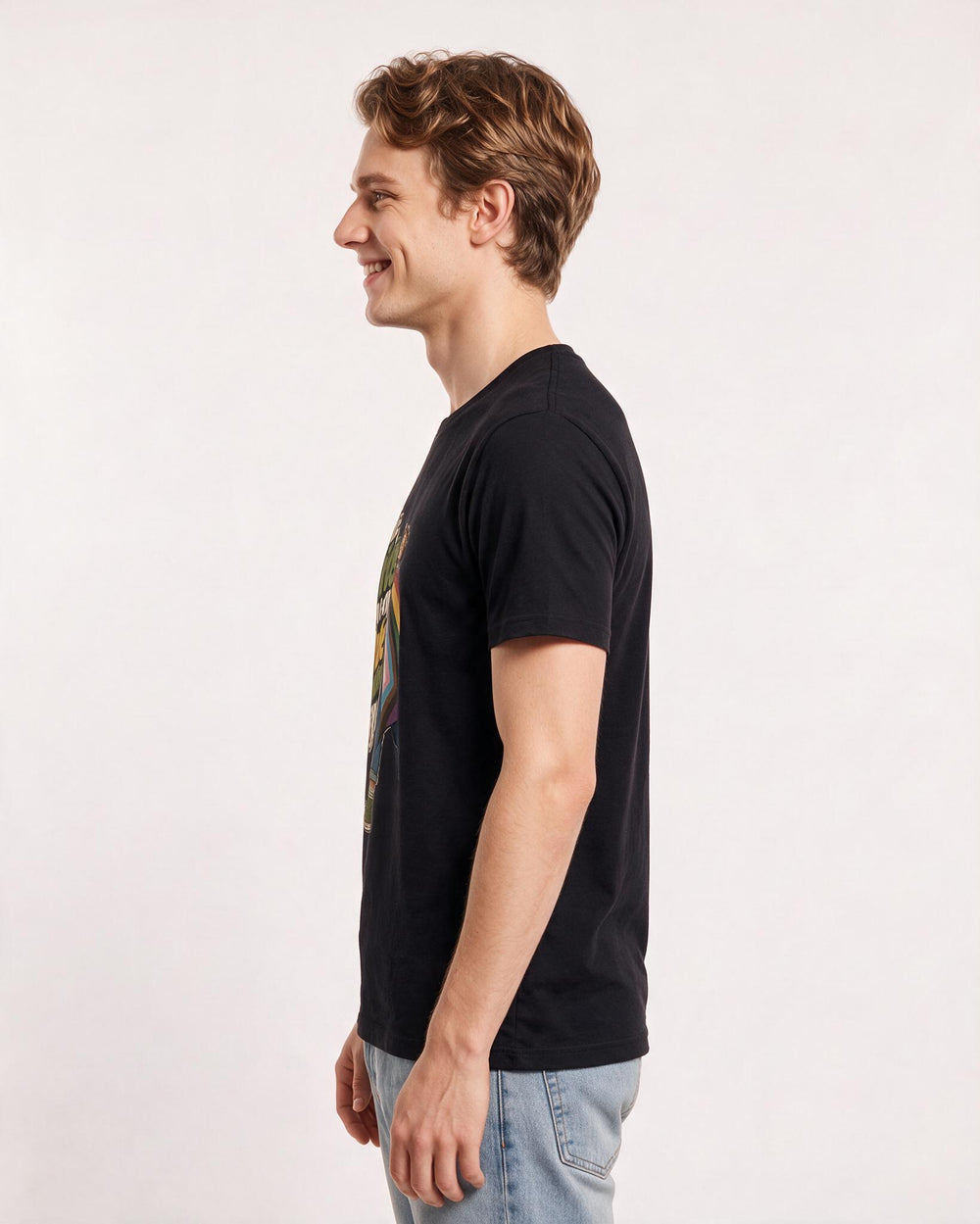 Pride Men's Black T-Shirt – This pride flag is my whole personality today. product image 2