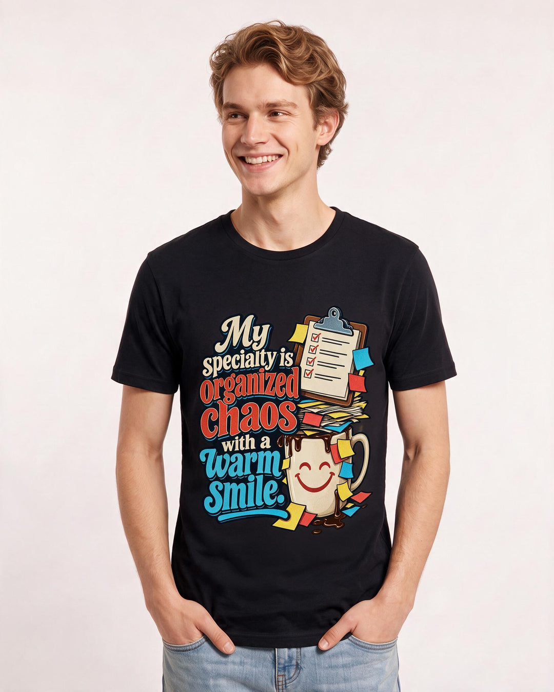 Nurse Black T-Shirt for Men – Nursing Life Graphic Tee product image 1