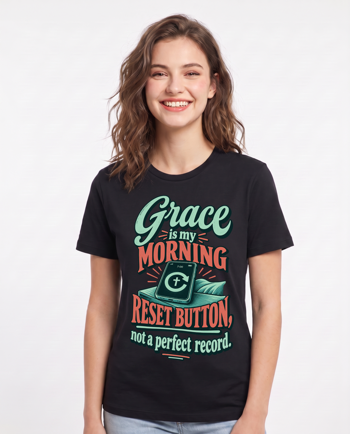 Christian Faith Black T-Shirt for Women – Everyday Expression Graphic Tee product image 3
