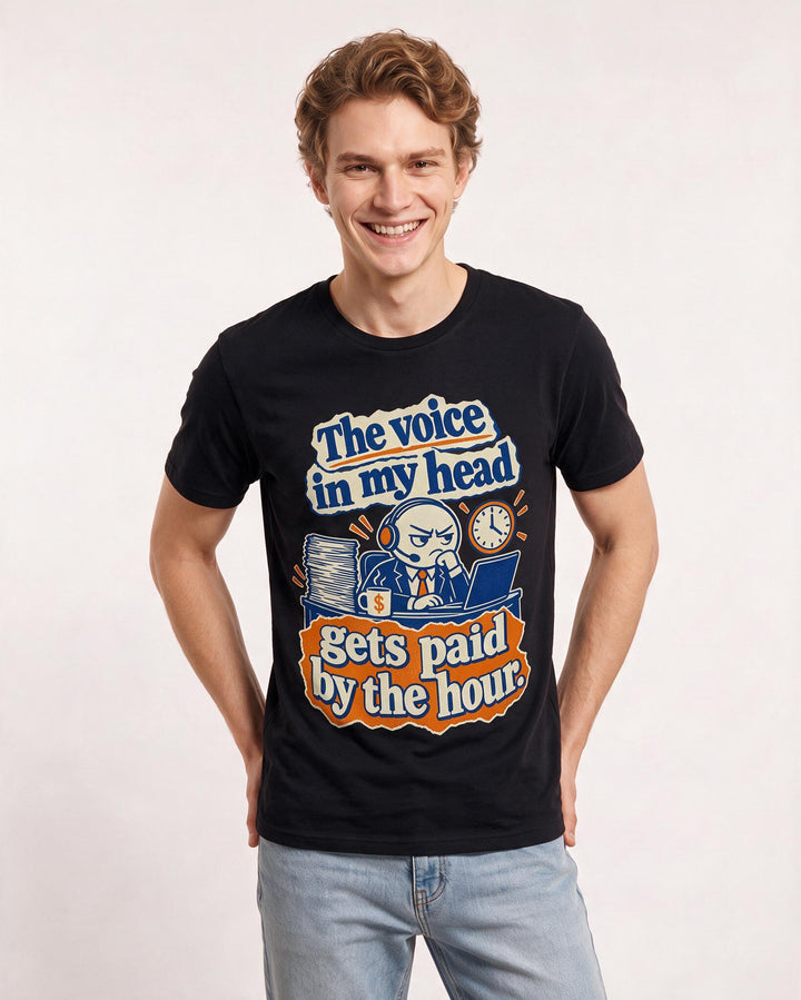 Meme Black T-Shirt for Men – Everyday Expression Graphic Tee product image 1