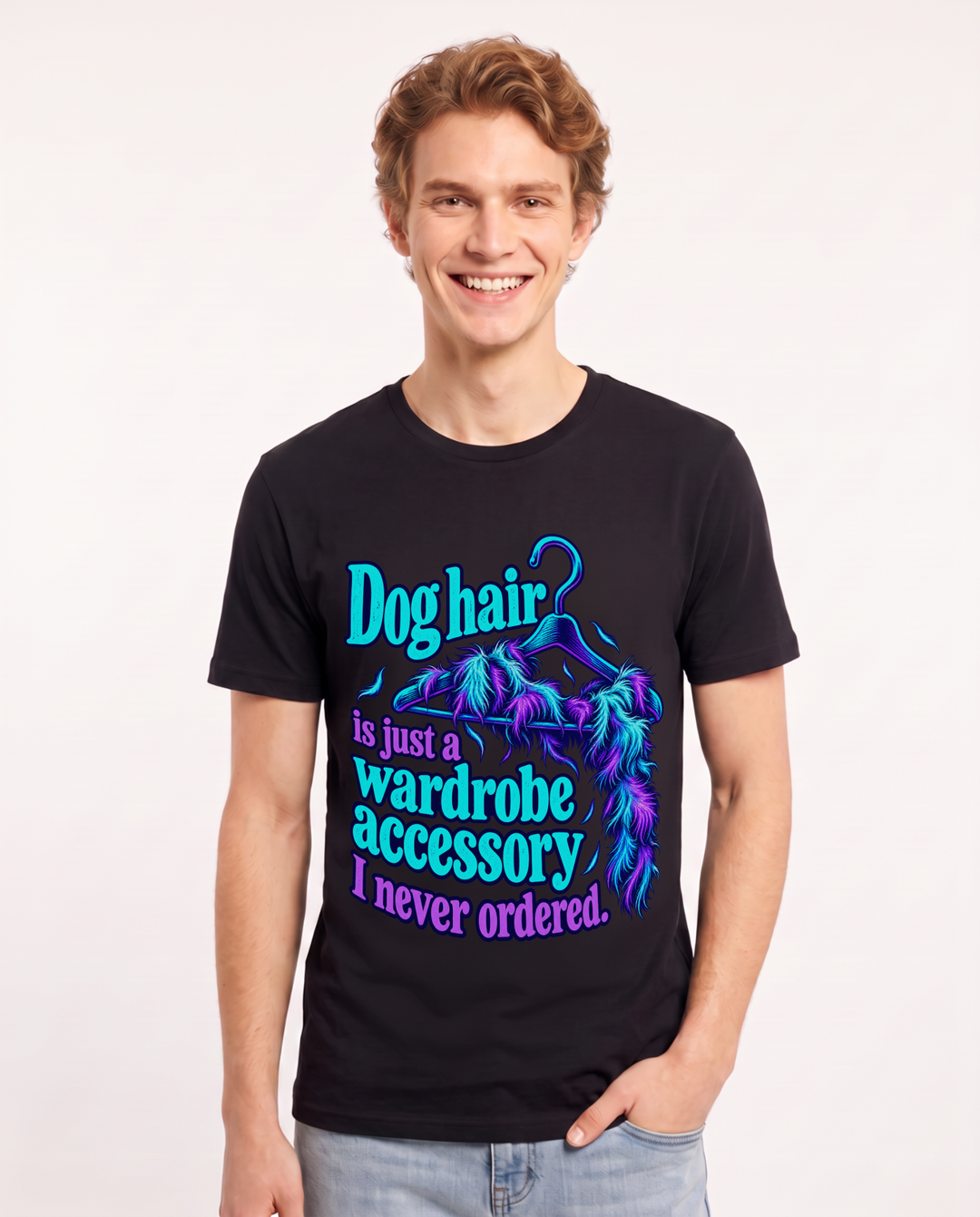 Cat Lover Black T-Shirt for Men – Everyday Expression Graphic Tee product image 3