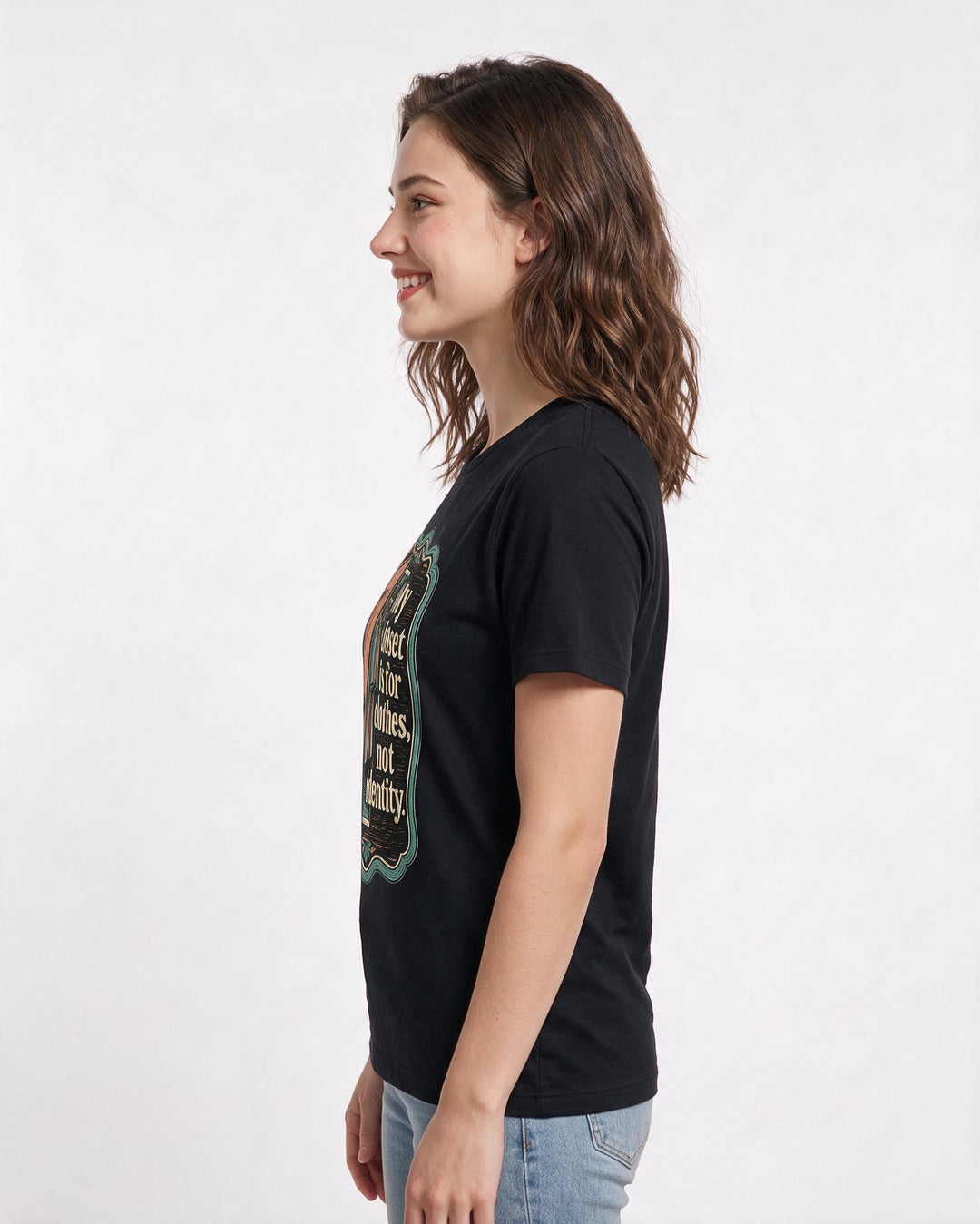 Pride Black T-Shirt for Women – Everyday Expression Graphic Tee product image 2