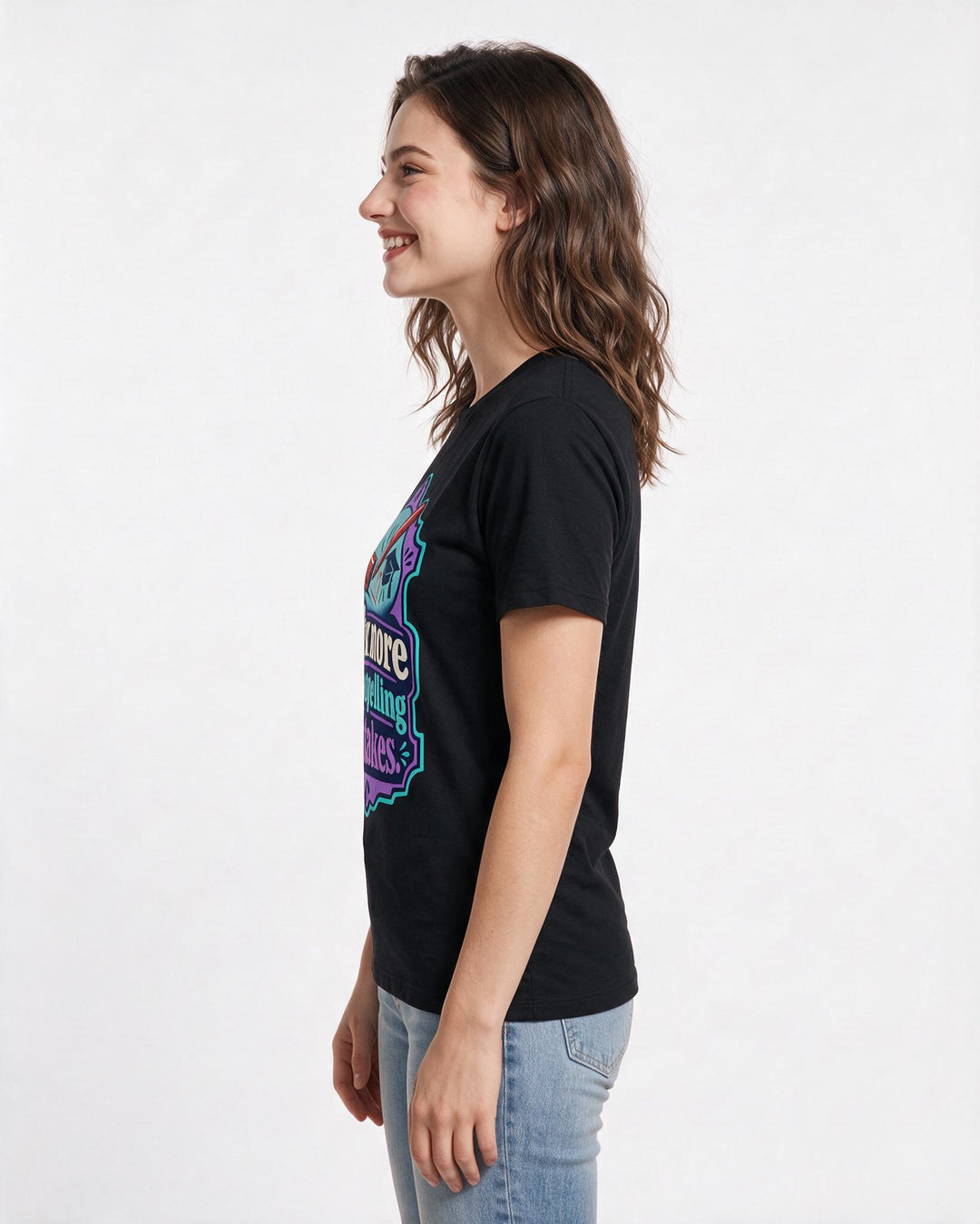 Teacher Black T-Shirt for Women – Everyday Expression Graphic Tee product image 2