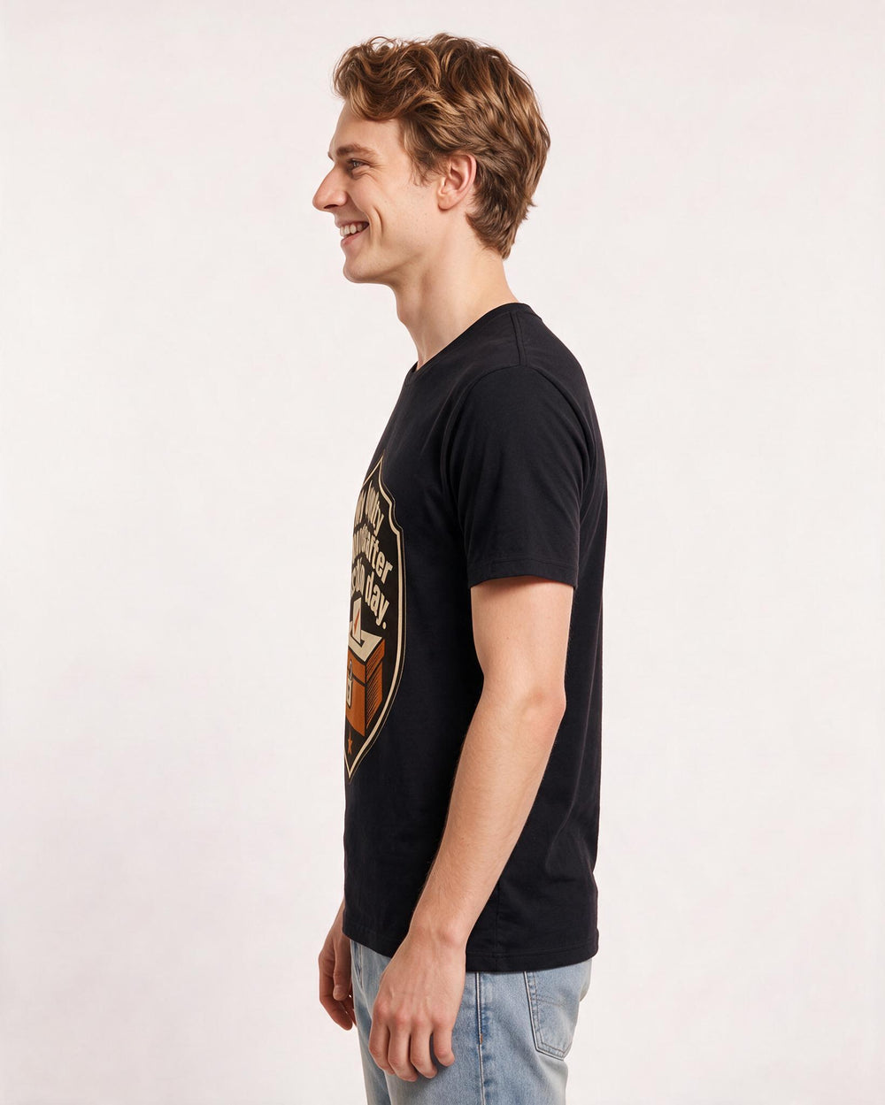 Graphic Men's Black T-Shirt - My loyalty expires after election day. product image 2