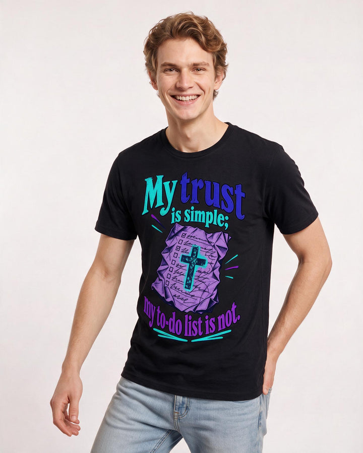 Christian Faith Black T-Shirt for Men – Everyday Expression Graphic Tee product image 1