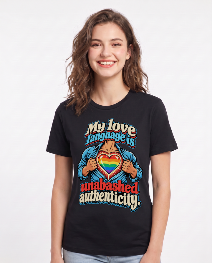 Pride Black T-Shirt for Women – Everyday Expression Graphic Tee product image 3