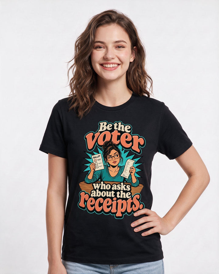 Political Statement Black T-Shirt for Women – Everyday Expression Graphic Tee product image 1