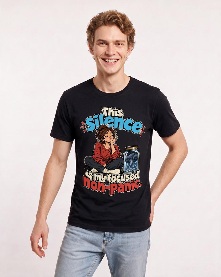 Meme Black T-Shirt for Men – Everyday Expression Graphic Tee product image 1