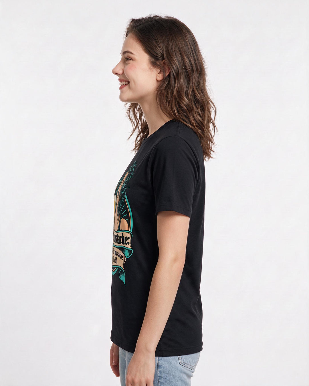 Beer Black T-Shirt for Women – Everyday Expression Graphic Tee product image 2
