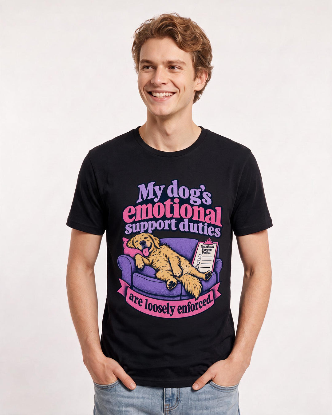 Cat Lover Black T-Shirt for Men – Everyday Expression Graphic Tee product image 1
