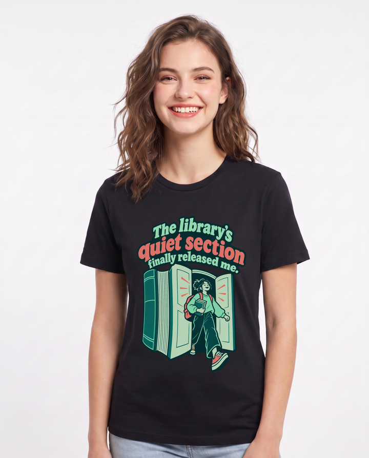 Graduation Black T-Shirt for Women – Everyday Expression Graphic Tee product image 3