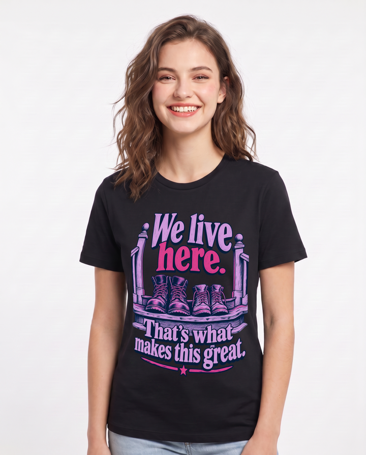 Patriotic Black T-Shirt for Women – Everyday Expression Graphic Tee product image 3
