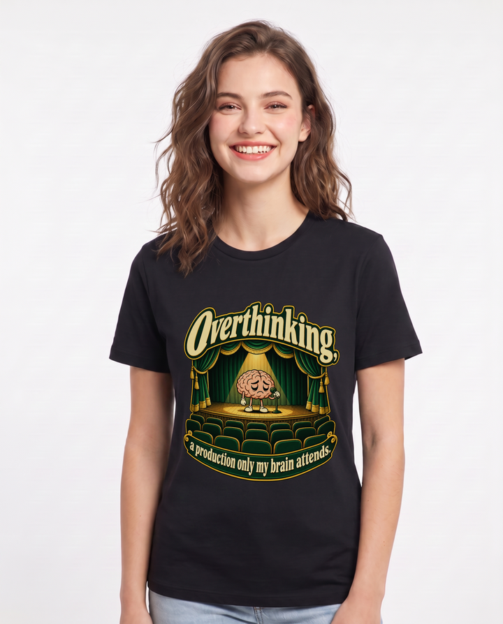 Meme Black T-Shirt for Women – Everyday Expression Graphic Tee product image 3
