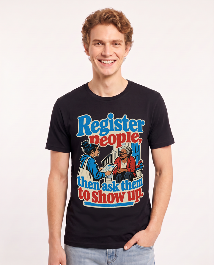 Political Statement Black T-Shirt for Men – Everyday Expression Graphic Tee product image 3
