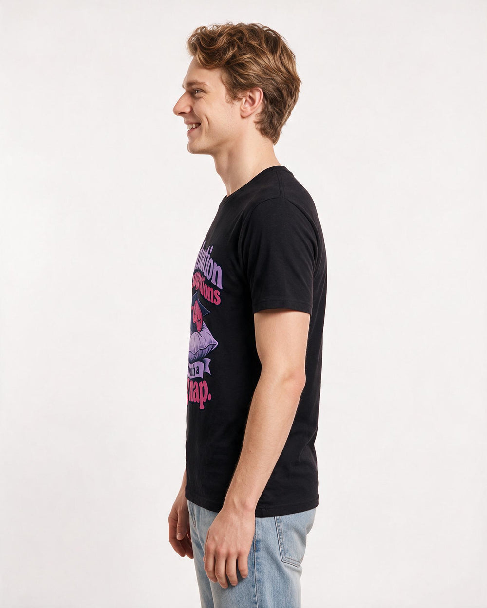 Graduation Black T-Shirt for Men – Everyday Expression Graphic Tee product image 2
