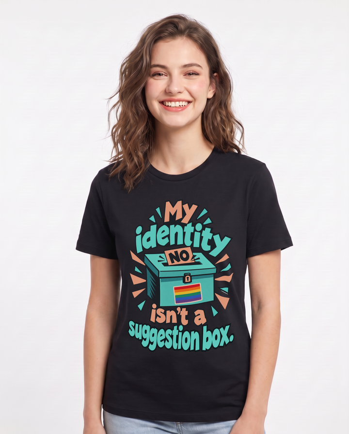 Pride Black T-Shirt for Women – Everyday Expression Graphic Tee product image 3