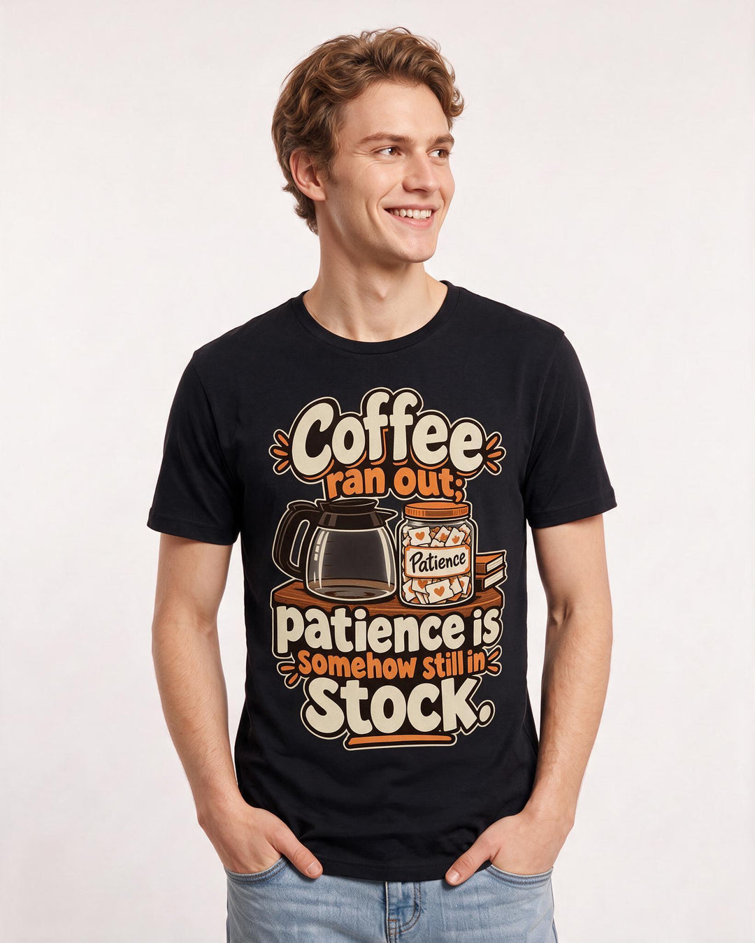 Teacher Black T-Shirt for Men – Everyday Expression Graphic Tee product image 1