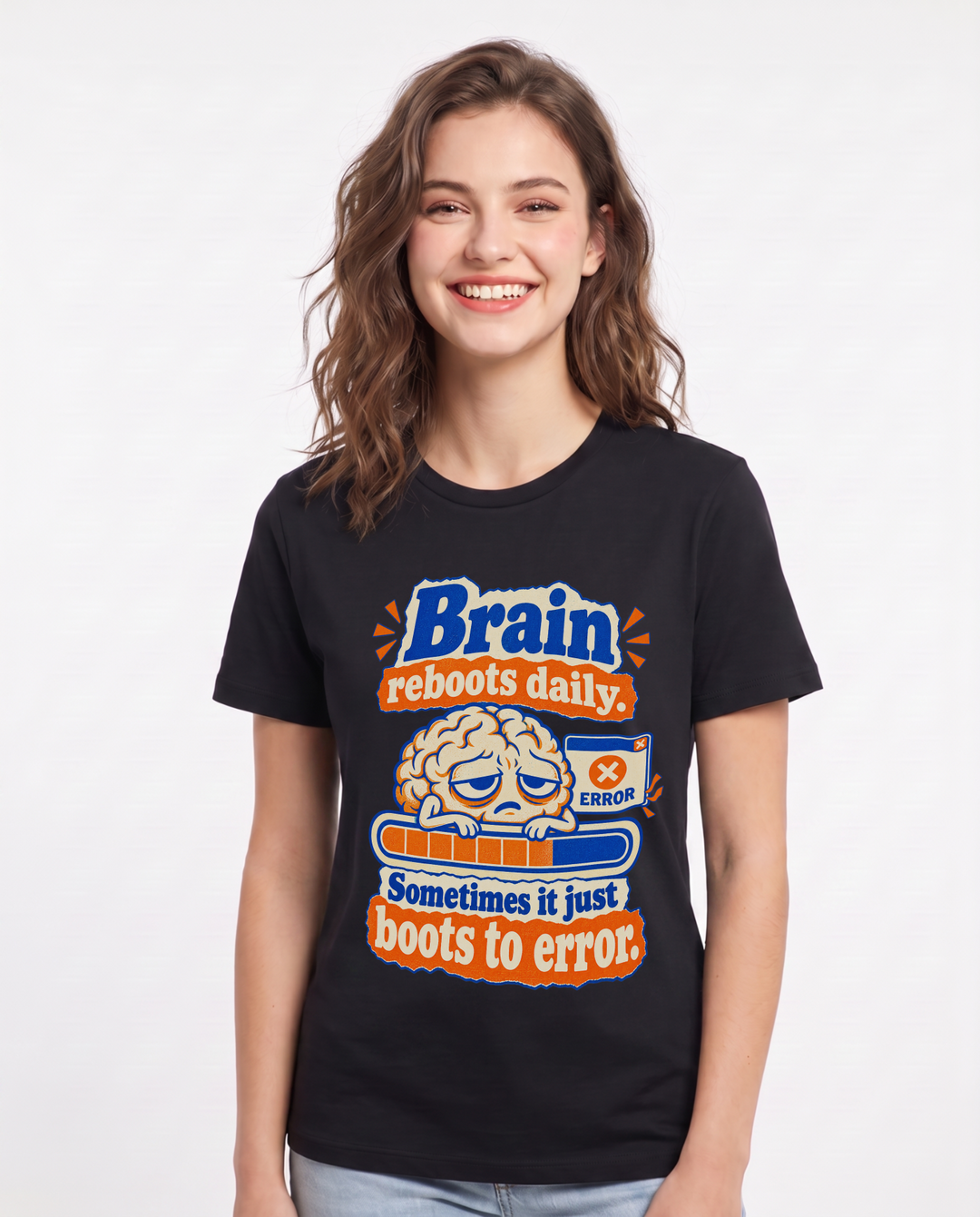 Meme Black T-Shirt for Women – Everyday Expression Graphic Tee product image 3