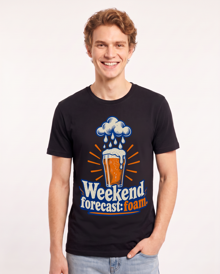 Beer Black T-Shirt for Men – Everyday Expression Graphic Tee product image 3