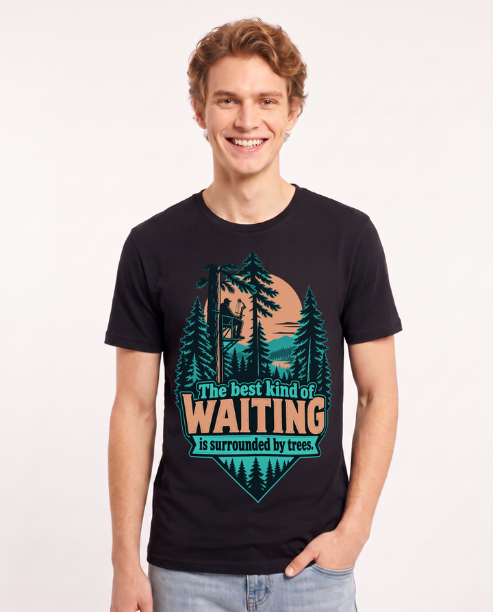 Hunting Black T-Shirt for Men – Everyday Expression Graphic Tee product image 3