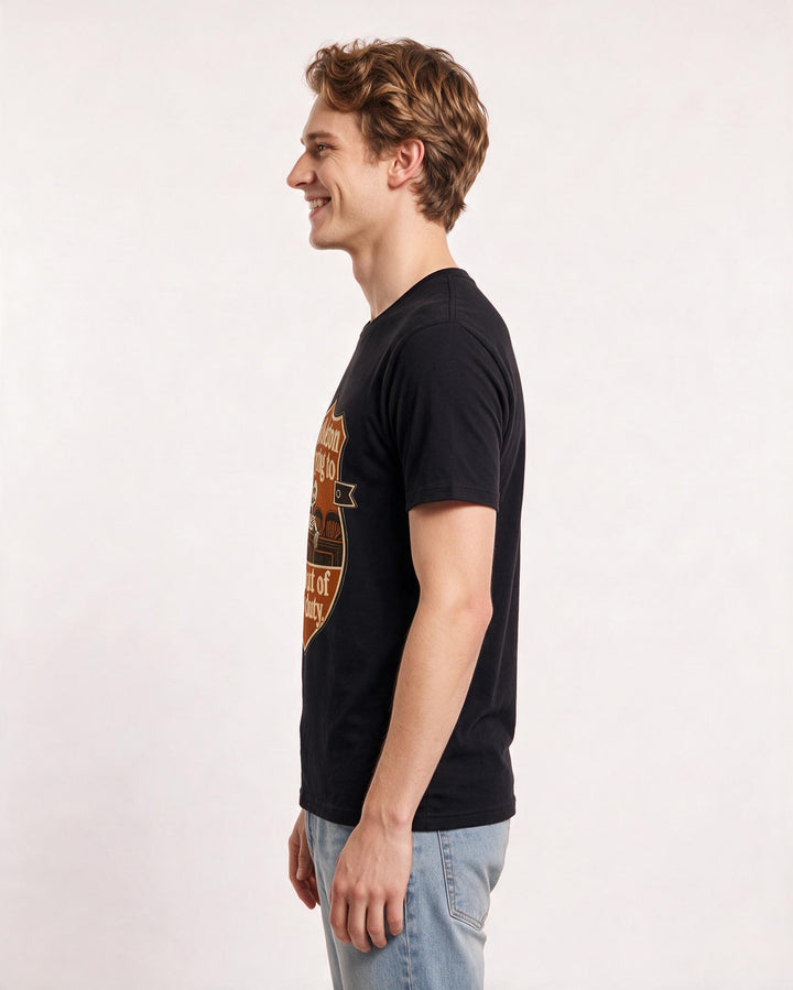 Halloween Men's Black T-Shirt - My skeleton is trying to get out of product image 2
