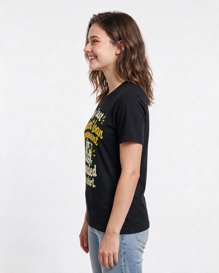 Graduation Black T-Shirt for Women – Everyday Expression Graphic Tee product image 2