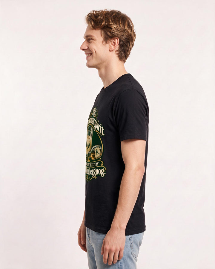 Christmas Black T-Shirt for Men – Holiday Theme Graphic Tee product image 2
