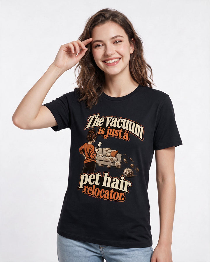 Cat Lover Black T-Shirt for Women – Everyday Expression Graphic Tee product image 1
