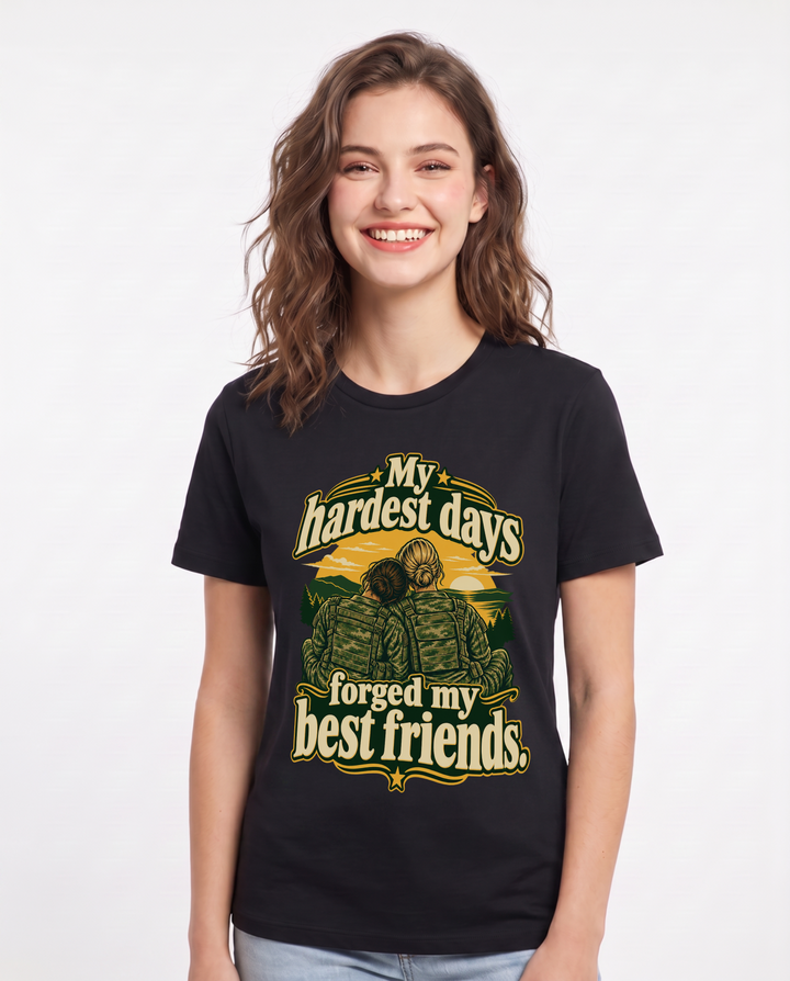 Veteran Black T-Shirt for Women – Everyday Expression Graphic Tee product image 3