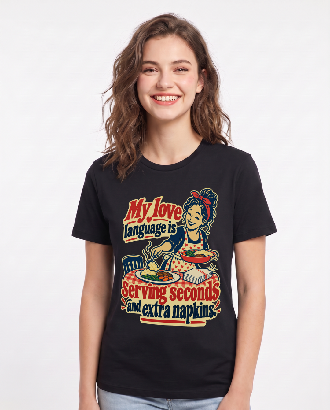 Family Black T-Shirt for Women – Everyday Expression Graphic Tee product image 3