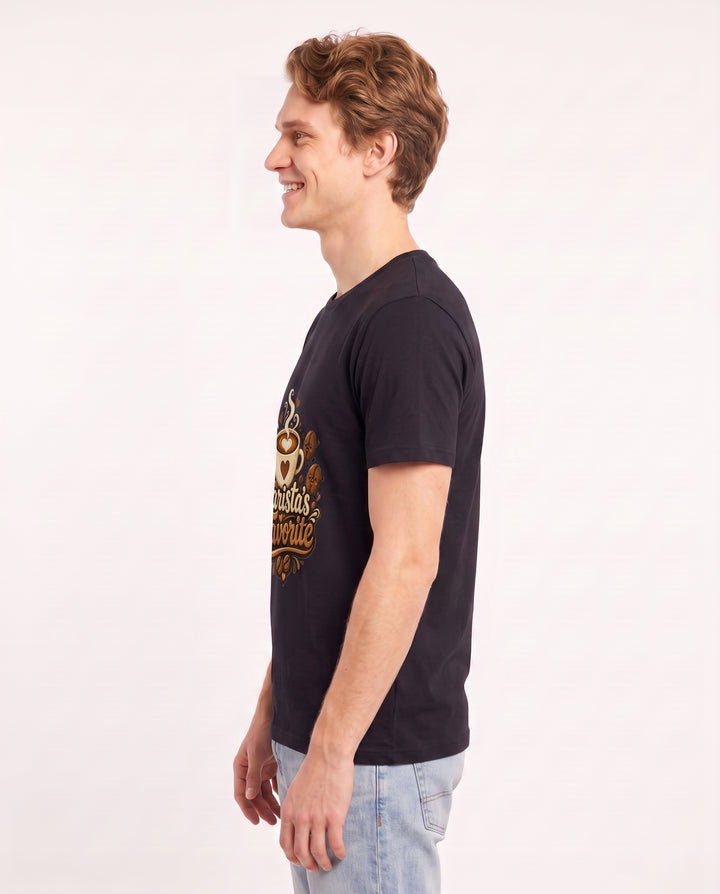 Barista's Favorite Men's Black T-Shirt product image 3