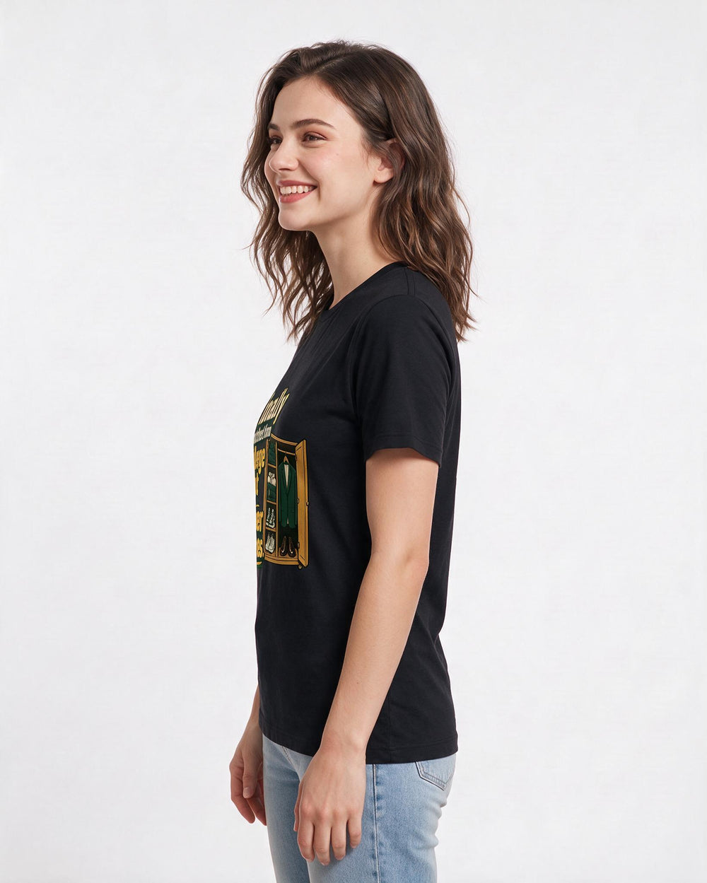 Graduation Black T-Shirt for Women – Everyday Expression Graphic Tee product image 2
