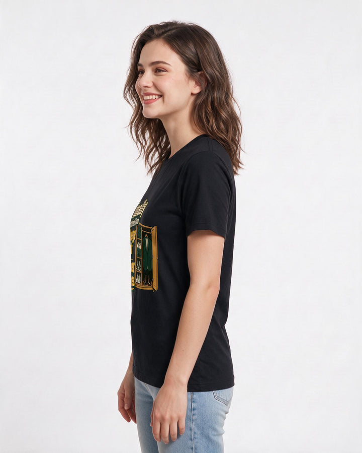 Graduation Black T-Shirt for Women – Everyday Expression Graphic Tee product image 2