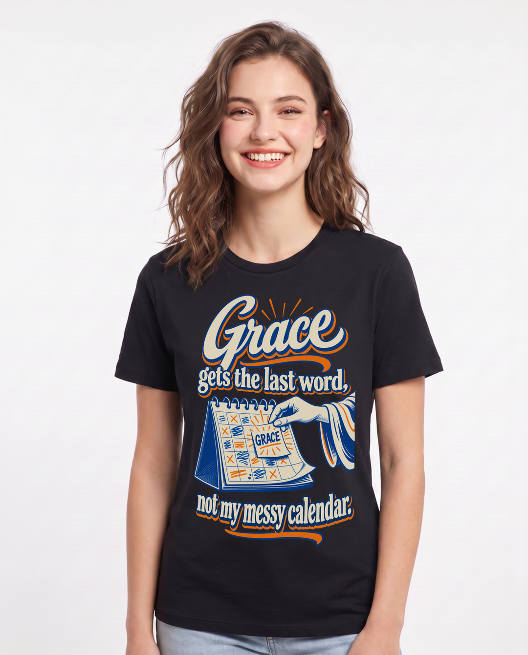 Christian Faith Black T-Shirt for Women – Everyday Expression Graphic Tee product image 3